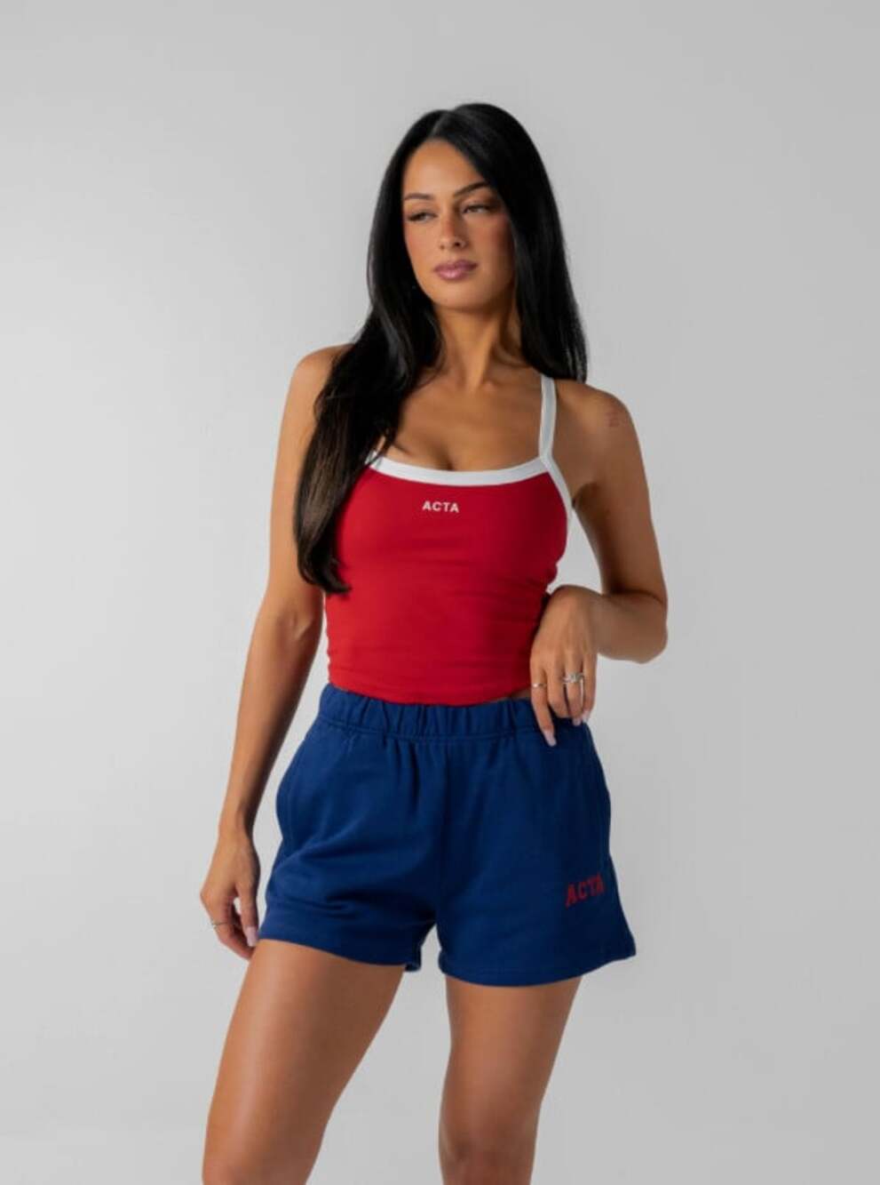 Acta NWT Summer Tank in Firecracker Red / White Size Small